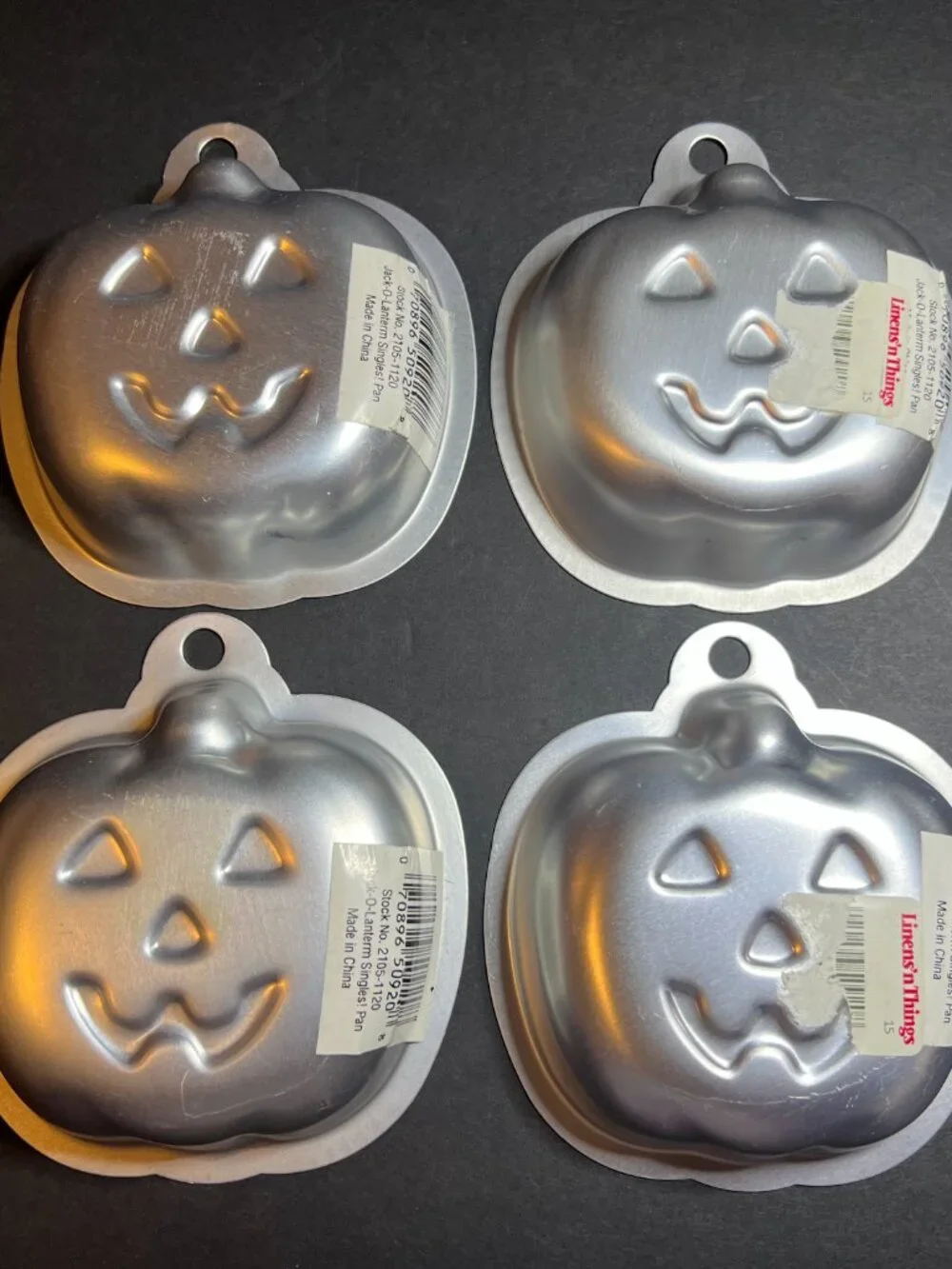 Lot of Wilton Halloween Jack-O-Lantern Singles & Petite Pumpkin Baking Pan Molds
